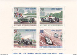 Delcampe - German Berlin 1971 Cars Miniature Sheet MNH - Unused Stamps