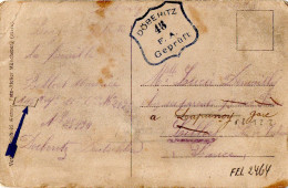 Delcampe - DÖBERITZ  46  F. A.  GEPRÜFT  -  MONUMENT   -   1918   Naar   France - Kriegerdenkmal