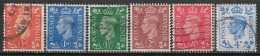 Delcampe - 1950-1951 GREAT BRITAIN Complete Set Of 6 Used Stamps (Scott # 280-285) CV $4.00 - Gebruikt