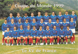 Delcampe - Rugby - Coupe Du Monde 1999 - Le XV De France (2 Scans) - Rugby