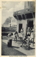 Delcampe - India, BENARES, Goat Sacrifice At The Monkey Temple (1920s) Postcard (2) - Indien