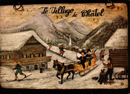 Delcampe - X3 - Jean-Luc Danel - Meubles Et Objets Peints Patinés - 74390 Châtel - Haute-Savoie - Châtel