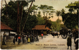 Delcampe - PC CEYLON SRI LANKA ROAD TO MOUNT LAVINIA COLOMBO BAMBALAPITIYA (a82779) - Sri Lanka (Ceylon)