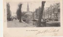 Delcampe - Heereenven Dorpsgezicht Scheepvaart Levendig     3941 - Heerenveen