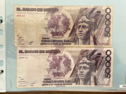 Delcampe - 50 000 / 50 000 Pesos - El Banco De Mexico - 1987/1988 - Mexique