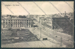 Delcampe - Cagliari Città Via Roma Cartolina ZG0125 - Cagliari