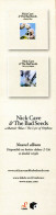 Delcampe - Nick Cave Et The Bad Seeds / En Concert à Paris - Bookmarks