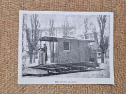Delcampe - Milano Nel 1902 Tram Elettrico Spazzaneve Servizio Invernale Lombardia - Autres & Non Classés