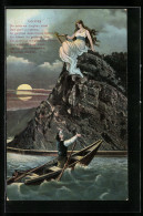 Delcampe - AK Die Loreley Singt Ihr Lied - Märchen, Sagen & Legenden