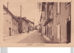 Delcampe - X6-32) AUBIET (GERS) GRANDE RUE -  ANIMEE - HABITANTS - ( 2 SCANS ) - Sonstige & Ohne Zuordnung