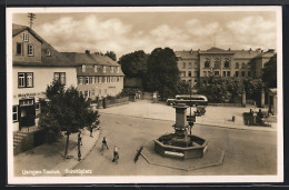 Delcampe - AK Usingen-Taunus, Kinder Und Brunnen Am Schlossplatz - Usingen