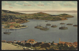 Delcampe - Vis Lissa, Military Ships, Mailed 1910 - Croacia