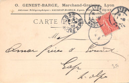 Delcampe - 69-LYON-MARCHAND GRAINIER GENEST BARGE-N°T572-C/0209 - Autres & Non Classés