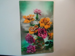 Delcampe - ITALY   POSTCARDS  GREETING  ROSES - Sonstige & Ohne Zuordnung