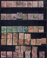 Delcampe - GRANDE-BRETAGNE. 1855-1902. Ensemble De 90 Timbres Classiques Oblitérés. Description. - Sammlungen