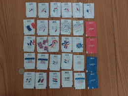 Delcampe - Emballage Sucre Série Complète Bicentenaire De La Révolution Française «1789 1989» SOL GENERALE SUCRIERE (30 Pièces) - Zucker