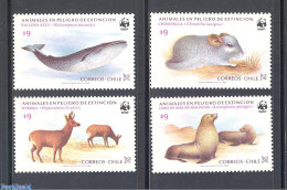 Delcampe - Chile 1984 WWF, Animals 4v, Mint NH, Nature - Animals (others & Mixed) - Sea Mammals - World Wildlife Fund (WWF) - Chile