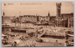 Delcampe - Ostende Le Station Et Panorama De L'entree De La Ville Carte Postale Postcard - Oostende