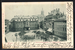 Delcampe - AK Mainz, Gouvernementsgebäude Und Schillerdenkmal - Mainz