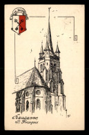 Delcampe - SUISSE - LAUSANNE - EGLISE ST-FRANCOIS - CARTE ILLUSTREE - Sonstige & Ohne Zuordnung