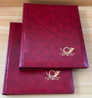 Delcampe - 2 X Leer Foto Postkarten Album Alben Rot - Materiale & Accessori