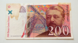 Delcampe - BILLET 200 FRANCS EIFFEL DE 1996,  BANQUE DE FRANCE - Autres & Non Classés