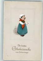 Delcampe - 39899291 - Glueckwunsch Kind Tracht - Geburtstag