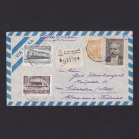 Delcampe - ARGENTINA 1953, Registered Air Mail From San Martin To Schwelm Germany - Cartas & Documentos