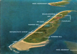 Delcampe - 1 AK Germany / Niedersachsen * Luftbildaufnahme Der Insel Juist * - Juist
