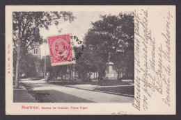 Delcampe - Postcard, CANADA, Montreal, Jean-Olivier Chénier Monument, Place Viger - Montreal