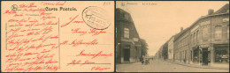 Delcampe - WWI - Feldpostkarte (Mouscron) + Cachet Ambulant / Treinstempel "Bahnpost" Brussel-Courtrai > Allemagne - Armée Allemande