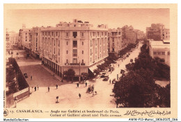Delcampe - AWWP13-0941-MAROC - CASABLANCA - Angle Rue Galliéni Et Boulevard De Paris - Casablanca