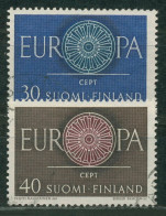 Delcampe - Finnland 1960 Europa CEPT Wagenrad 525/26 Gestempelt - Gebraucht
