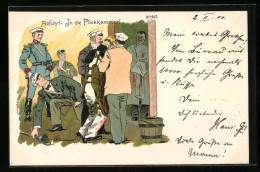 Delcampe - Künstler-AK Erich Kleinhempel: Abfuhr! In Die Flickkammer!, Studentische Szene - Kleinhempel