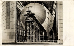 Delcampe - CPA Zeppelin Luftschiff LZ 129 Hindenburg In Bau, Luftschiffhalle - Sonstige & Ohne Zuordnung