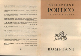 Delcampe - 04419 "MILANO - BOMPIANI - COLLEZIONE PORTICO - CRITICA E SAGGI - 27 TUTOLI" PUBBL - Pubblicitari
