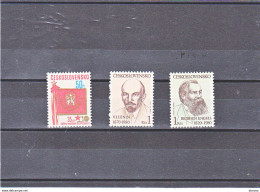 Delcampe - TCHECOSLOVAQUIE 1980 Drapeau, Lénine, Engels Yvert 2391-2393, Michel 2564-2566 NEUF** MNH - Ungebraucht