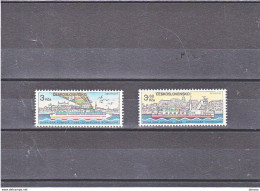 Delcampe - TCHECOSLOVAQUIE 1982 BATEAUX DANUBE Yvert 2495-2496, Michel 2679-2680 NEUF** MNH Cote 4 Euros - Ungebraucht