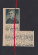 Delcampe - Kortrijk - Overlijden Pieter Rudolf Clément,  - Orig. Knipsel Coupure Tijdschrift Magazine - 1937 - Non Classés