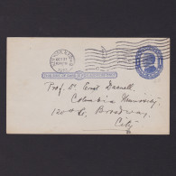 Delcampe - United States 1910, Pre-stamped Postcard From New York To Columbia University - Briefe U. Dokumente