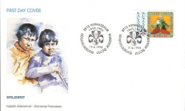 Delcampe - Groenland Poste Obl Yv:225 Mi:237 Spejderit Ammasalik 17.6.1993 Fdc - Gebraucht
