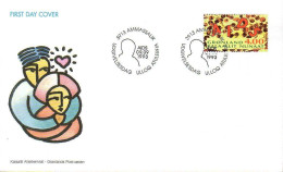 Delcampe - Groenland Poste Obl Yv:226 Mi:238 AIDS Ammasalik 9-9-1993 Fdc - Gebraucht