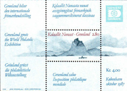 Delcampe - Groenland Bloc N** Yv: 2 Mi:2 Hafnia 87 Exposition Philatélique Copenhague - Blocs