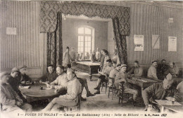 Delcampe - MILITARIA  Foyer Du Soldat Camp De Sathonay  Salle De Billard - Kasernen