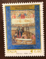 Delcampe - 2010 Nr 3159  Solenne Ostensione Della Sindone 0,60 € Con Colori Fuori Registro Effetto Doppia Stampa VEDI FOTO - 2001-10: Oblitérés