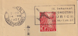 Delcampe - Werbeflagge  "IV. Internat. Flugmeeting, Zürich"      1937 - Used Stamps