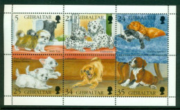 Delcampe - GIBRALTAR 1996 Mi 749-54 Mini Sheet** Dogs [B2883] - Cani