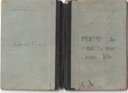 Delcampe - EGYPTE  PERMIS DE CONDUIRE EGYTIEN POUR CONDUCTEUR FRANCAIS 1931 - Non Classés