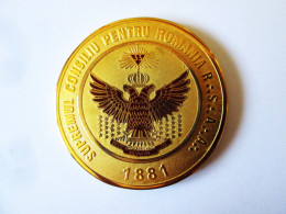 Delcampe - Rare! Medaille Maconnique Roumaine 2011:130 Ans De Fidelite/Romanian Masonic Medal 2011:130 Years Of Loyalty - Autres & Non Classés