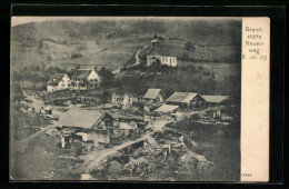 Delcampe - AK Neuenweg, Ortspartie, Brandstätte 1903 - Katastrophen